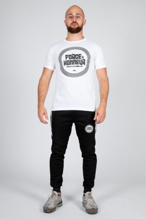 T-shirt blanc logo Force & Honneur Brand 5